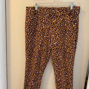 Cheetah Print Old Navy Pixi Ankle Pants